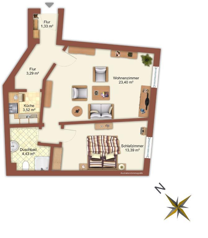 Ferienwohnung Kruppa Plön Esterno foto