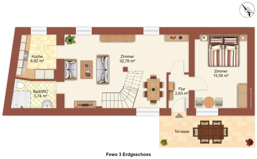 Ferienwohnung Kruppa Plön Esterno foto